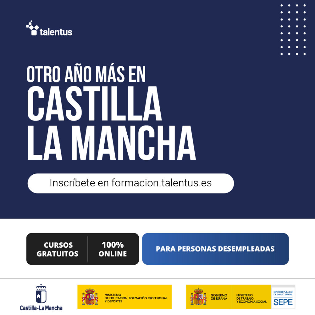 info con convocatoria de cursos gratis en Castilla La Mancha