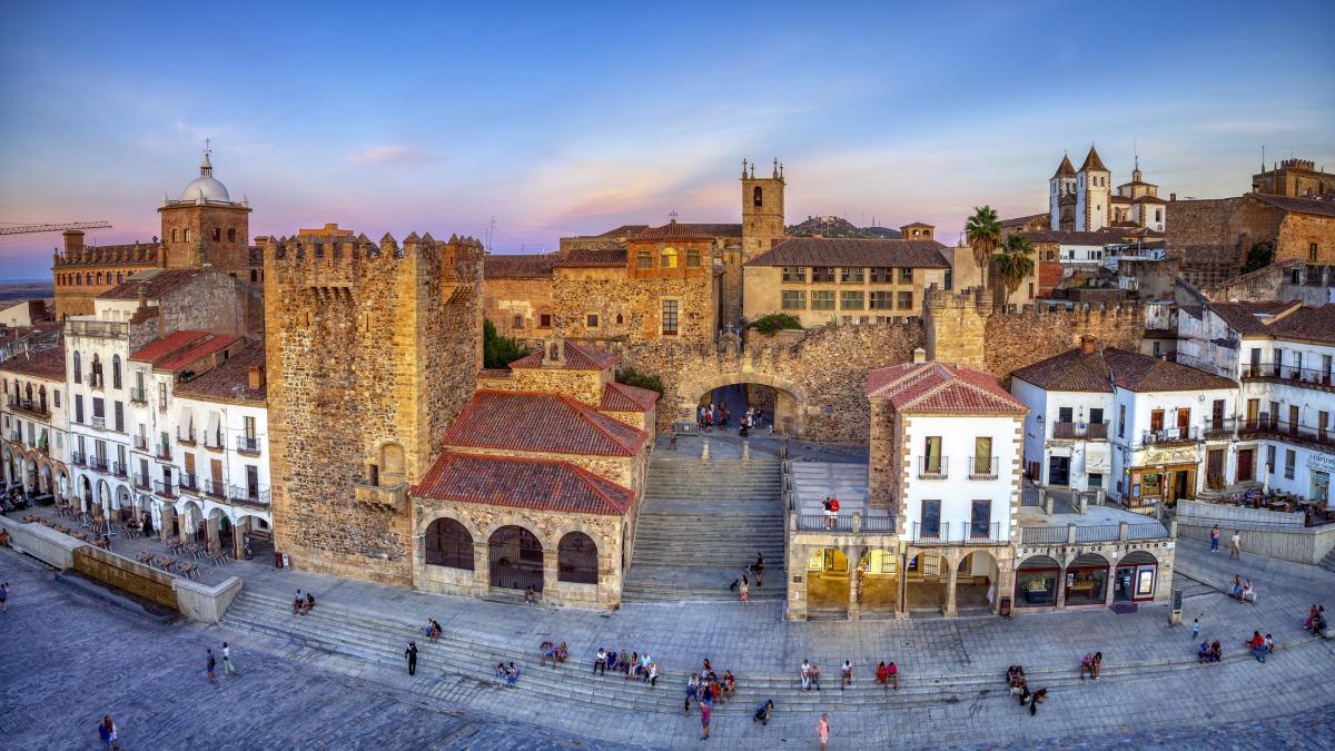 vista panorámica de Cáceres