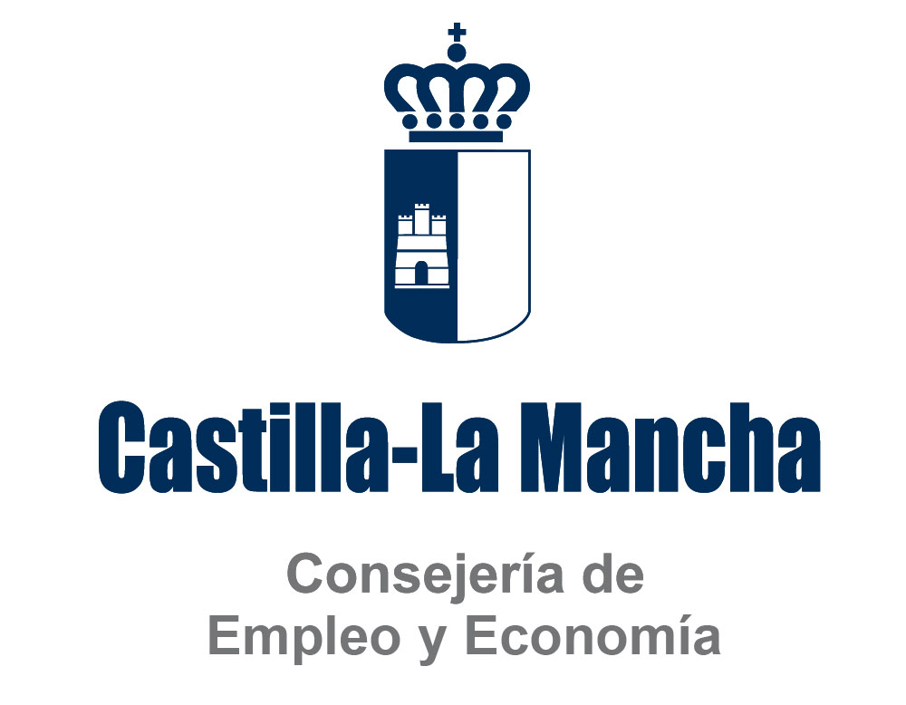 consejería de empleo y economía de Castilla La Mancha logo