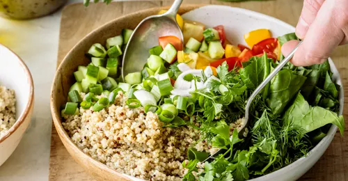 Cocina vegetariana en restauración