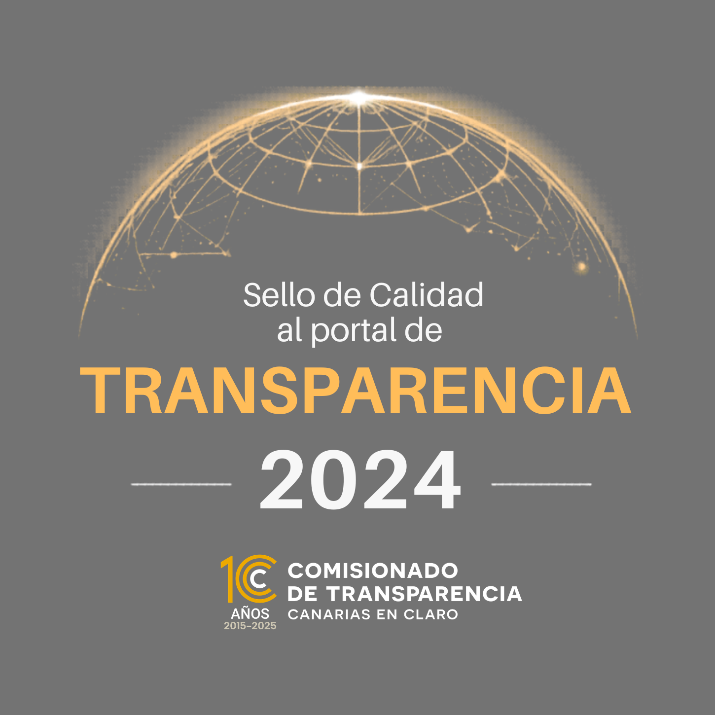 Sello de Calidad al portal de Transparencia 2024 · Comisionado de Transparencia de Canarias